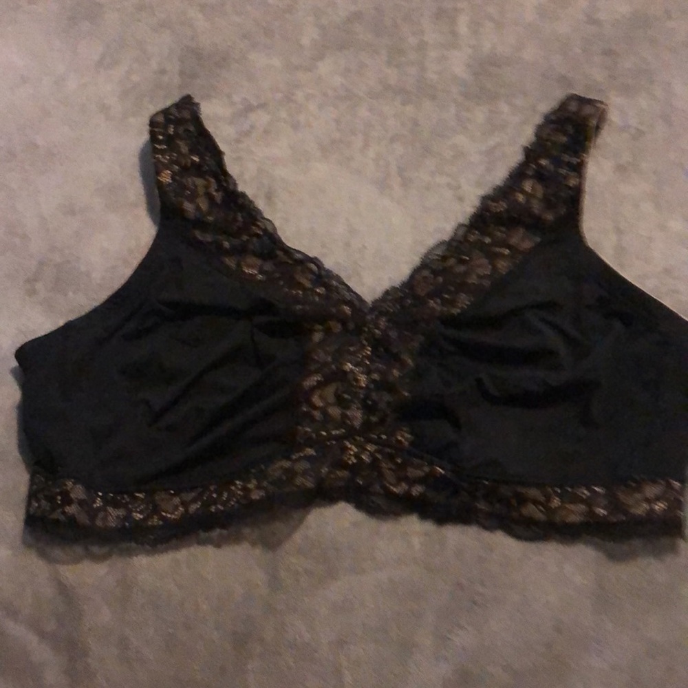Women's Olga Bralette Black Taupe size 42D